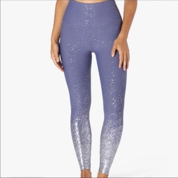 Beyond Yoga High Waisted Alloy Ombre Midi Leggings - Picture 1 of 14